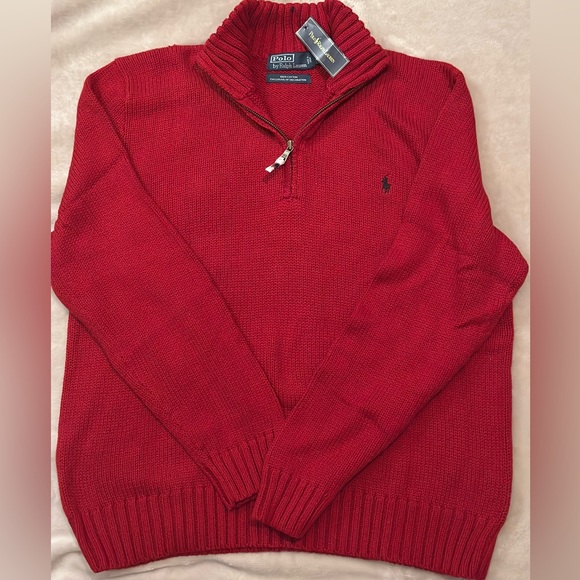 Polo by Ralph Lauren Classic Tudor Red Jersey - Picture 3 of 7